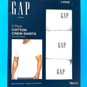 GAP 3 pack cotton crew shirts